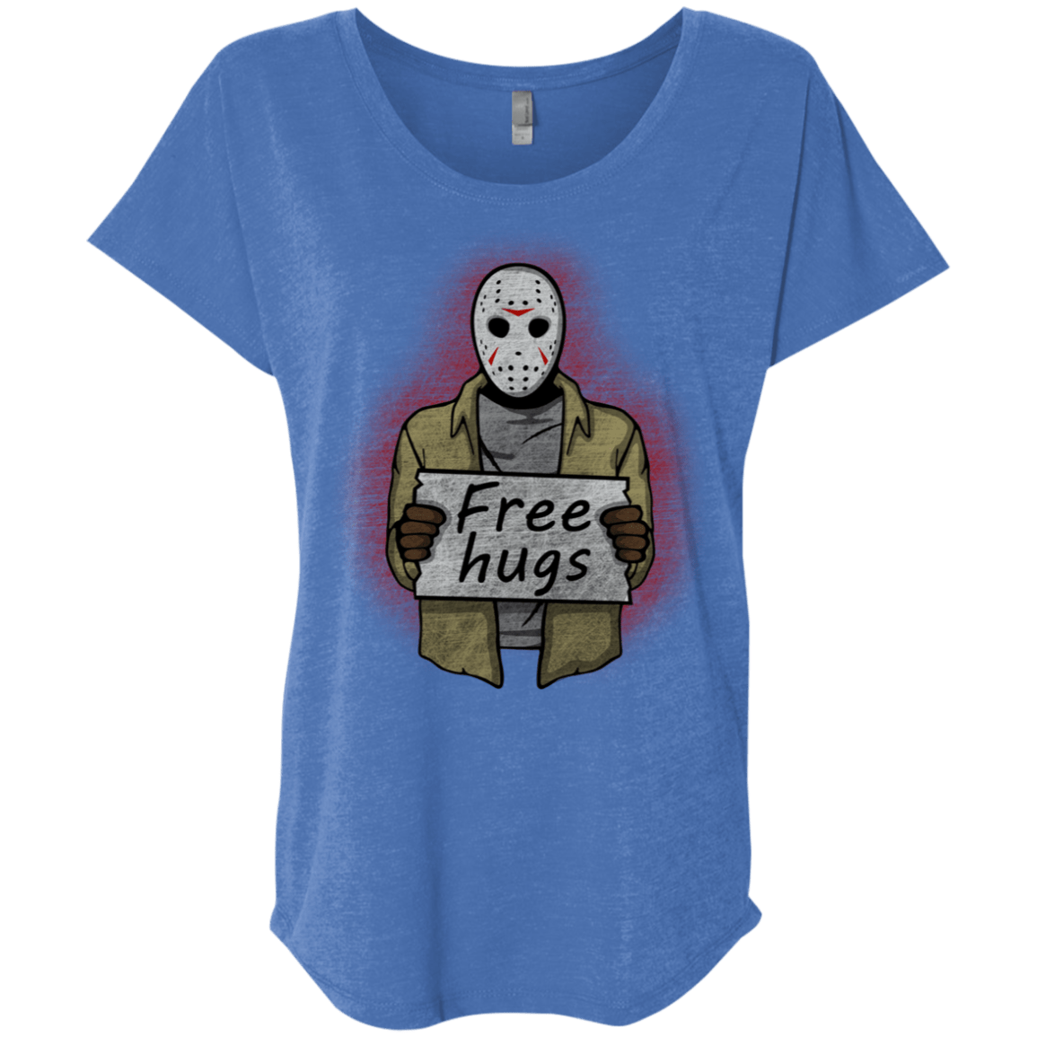 T-Shirts Vintage Royal / X-Small Free Hugs Jason Triblend Dolman Sleeve
