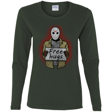 T-Shirts Forest / S Free Hugs Jason Women's Long Sleeve T-Shirt