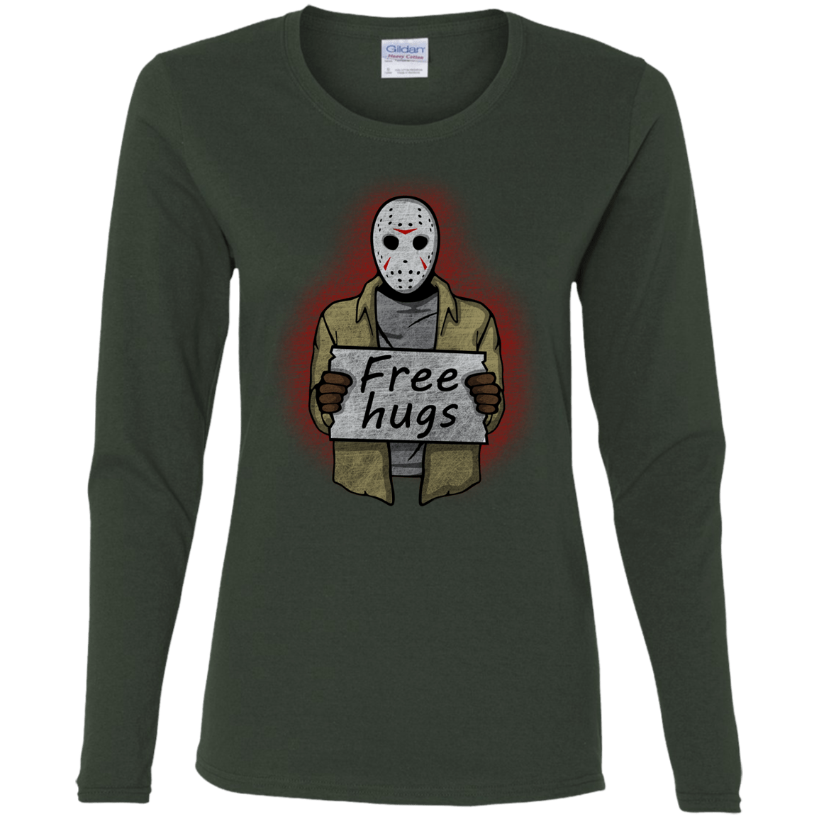 T-Shirts Forest / S Free Hugs Jason Women's Long Sleeve T-Shirt