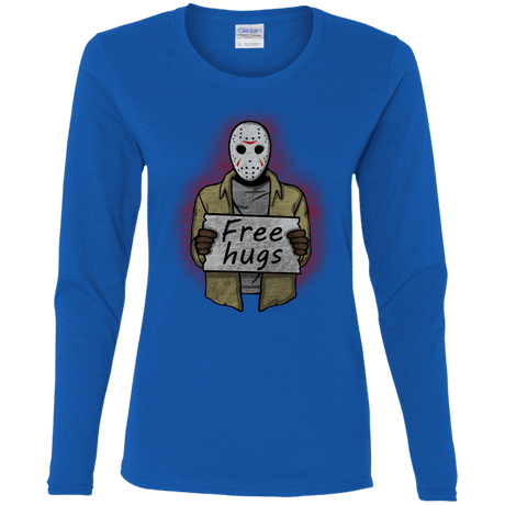 T-Shirts Royal / S Free Hugs Jason Women's Long Sleeve T-Shirt