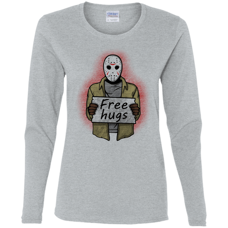T-Shirts Sport Grey / S Free Hugs Jason Women's Long Sleeve T-Shirt