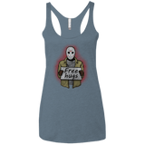 T-Shirts Indigo / X-Small Free Hugs Jason Women's Triblend Racerback Tank