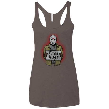 T-Shirts Macchiato / X-Small Free Hugs Jason Women's Triblend Racerback Tank