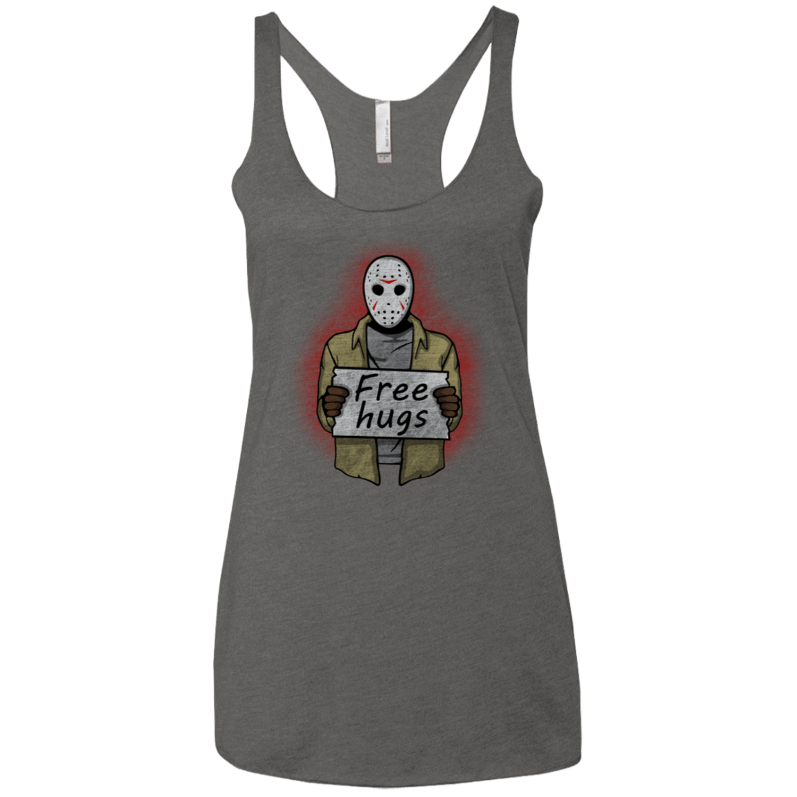 T-Shirts Premium Heather / X-Small Free Hugs Jason Women's Triblend Racerback Tank