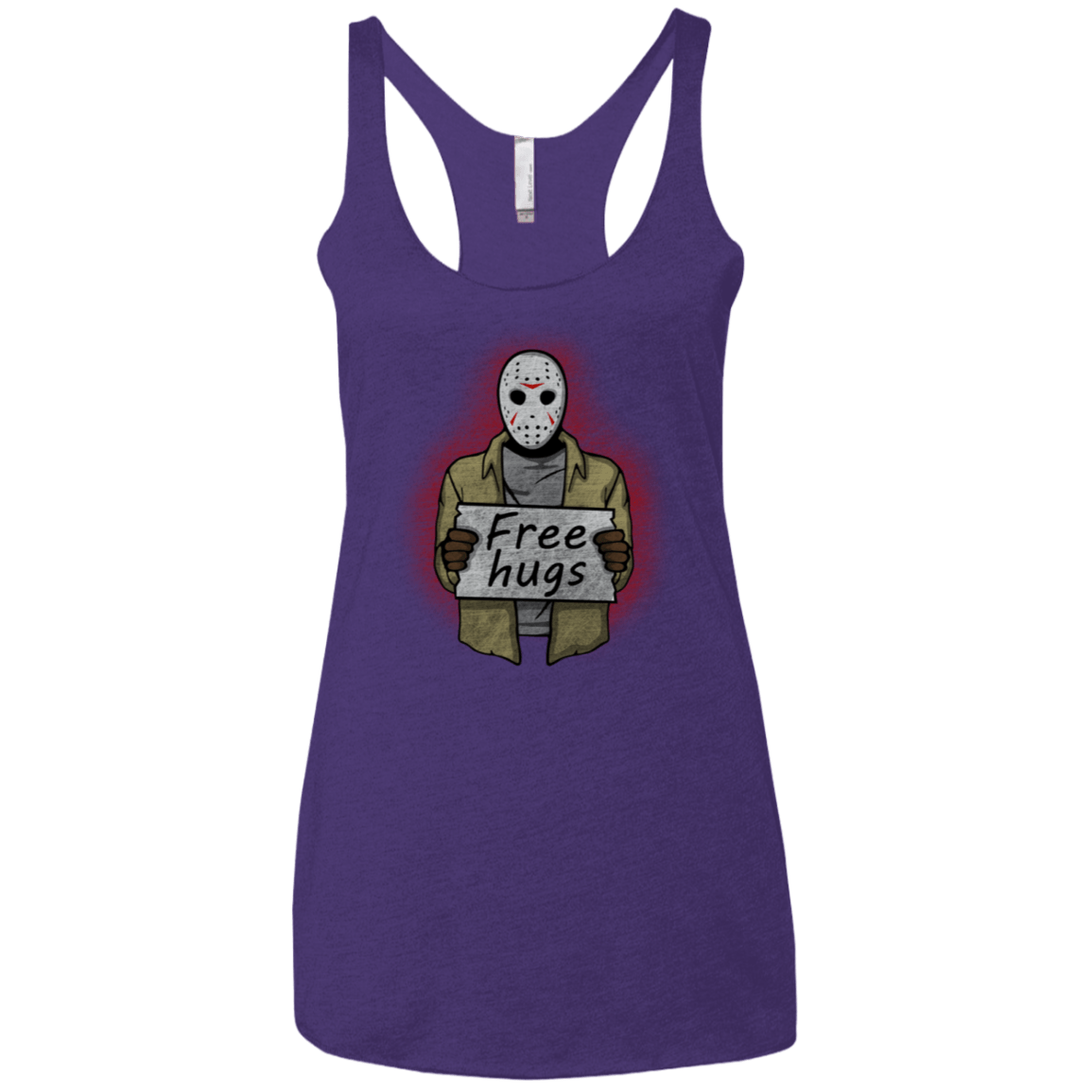 T-Shirts Purple Rush / X-Small Free Hugs Jason Women's Triblend Racerback Tank