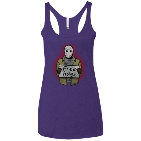 T-Shirts Purple Rush / X-Small Free Hugs Jason Women's Triblend Racerback Tank