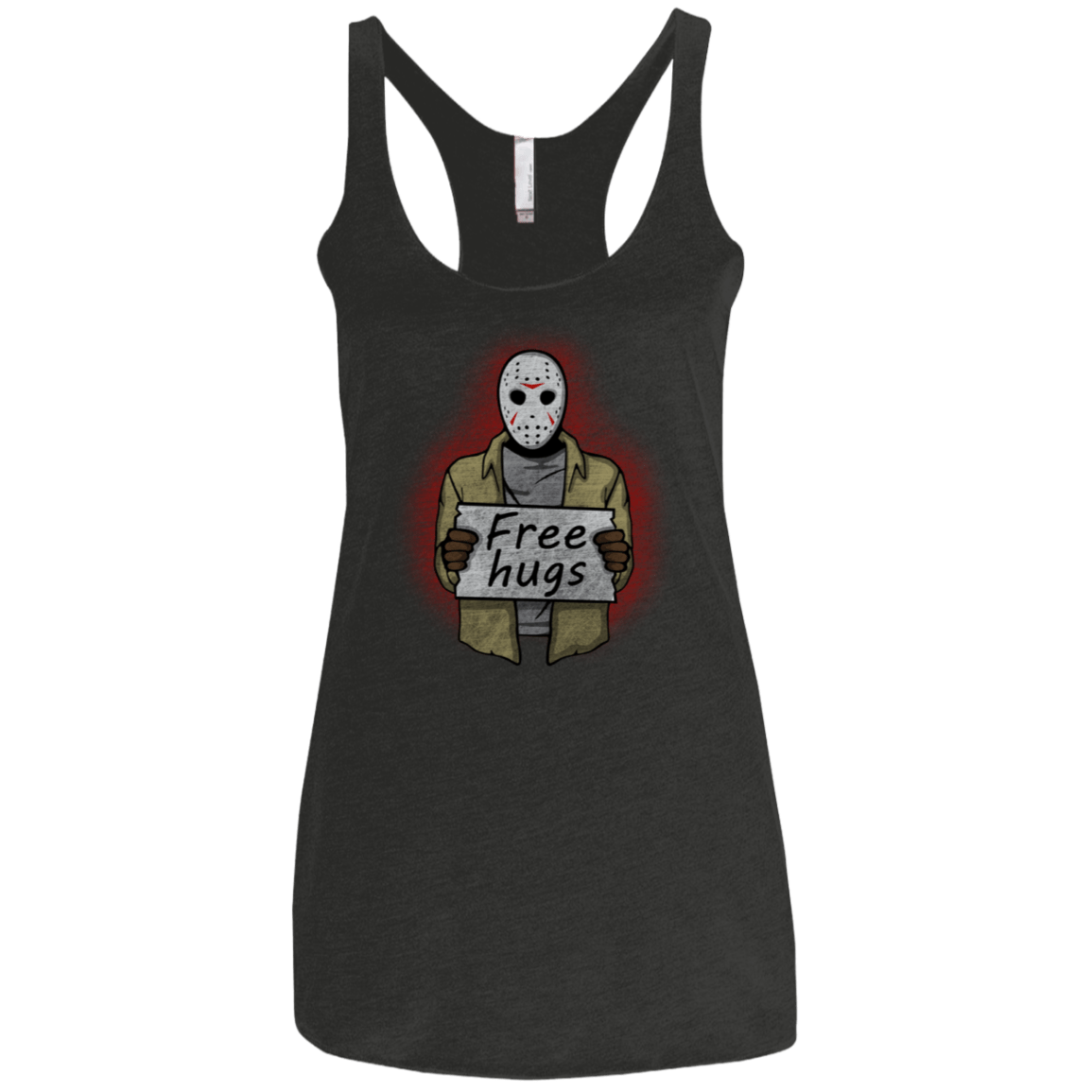 T-Shirts Vintage Black / X-Small Free Hugs Jason Women's Triblend Racerback Tank