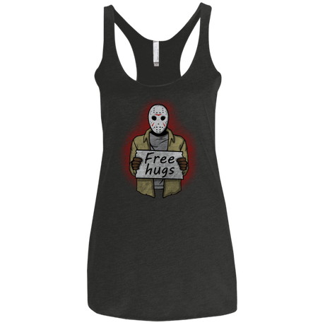 T-Shirts Vintage Black / X-Small Free Hugs Jason Women's Triblend Racerback Tank
