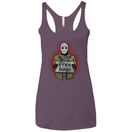 T-Shirts Vintage Purple / X-Small Free Hugs Jason Women's Triblend Racerback Tank