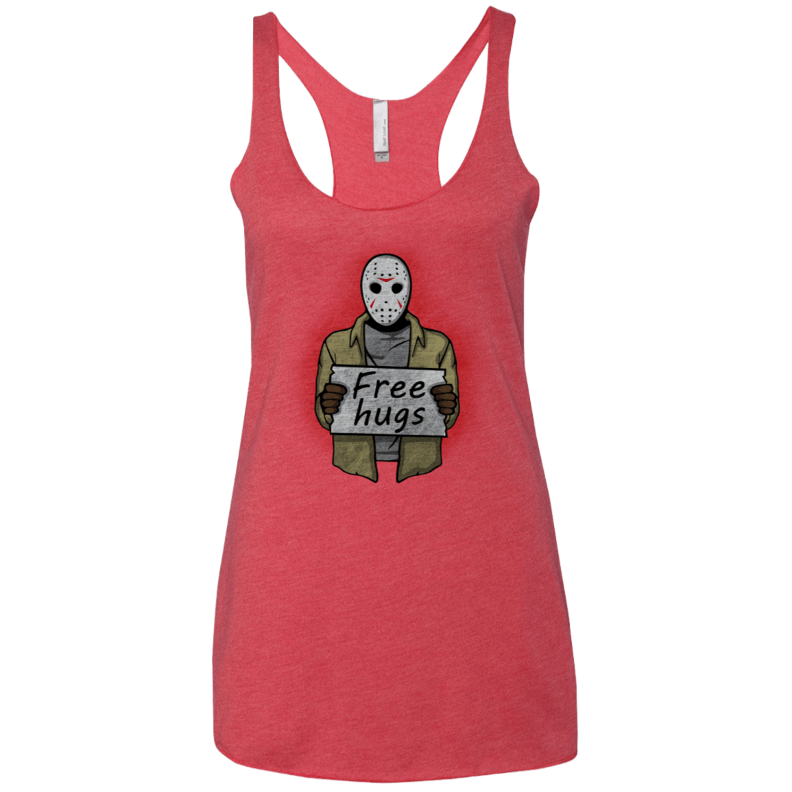 T-Shirts Vintage Red / X-Small Free Hugs Jason Women's Triblend Racerback Tank
