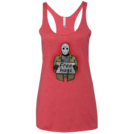 T-Shirts Vintage Red / X-Small Free Hugs Jason Women's Triblend Racerback Tank