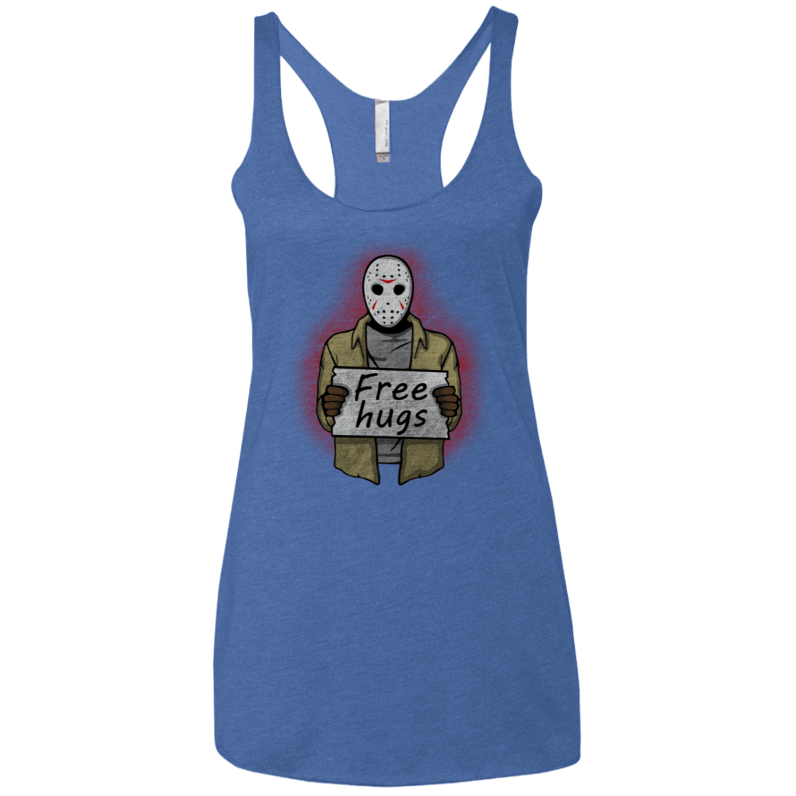 T-Shirts Vintage Royal / X-Small Free Hugs Jason Women's Triblend Racerback Tank