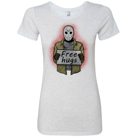 T-Shirts Heather White / S Free Hugs Jason Women's Triblend T-Shirt