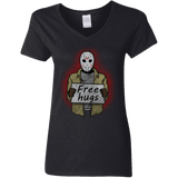 T-Shirts Black / S Free Hugs Jason Women's V-Neck T-Shirt