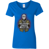 T-Shirts Royal / S Free Hugs Jason Women's V-Neck T-Shirt