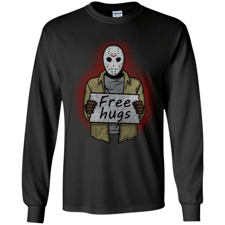 T-Shirts Black / YS Free Hugs Jason Youth Long Sleeve T-Shirt