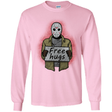 T-Shirts Light Pink / YS Free Hugs Jason Youth Long Sleeve T-Shirt