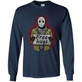 T-Shirts Navy / YS Free Hugs Jason Youth Long Sleeve T-Shirt