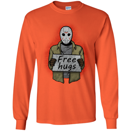 T-Shirts Orange / YS Free Hugs Jason Youth Long Sleeve T-Shirt