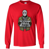 T-Shirts Red / YS Free Hugs Jason Youth Long Sleeve T-Shirt
