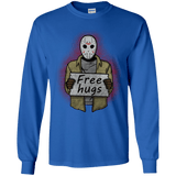 T-Shirts Royal / YS Free Hugs Jason Youth Long Sleeve T-Shirt