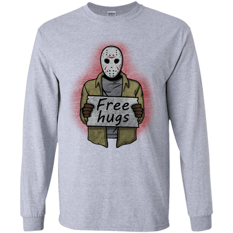 T-Shirts Sport Grey / YS Free Hugs Jason Youth Long Sleeve T-Shirt