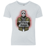 T-Shirts Heather White / YXS Free Hugs Jason Youth Triblend T-Shirt