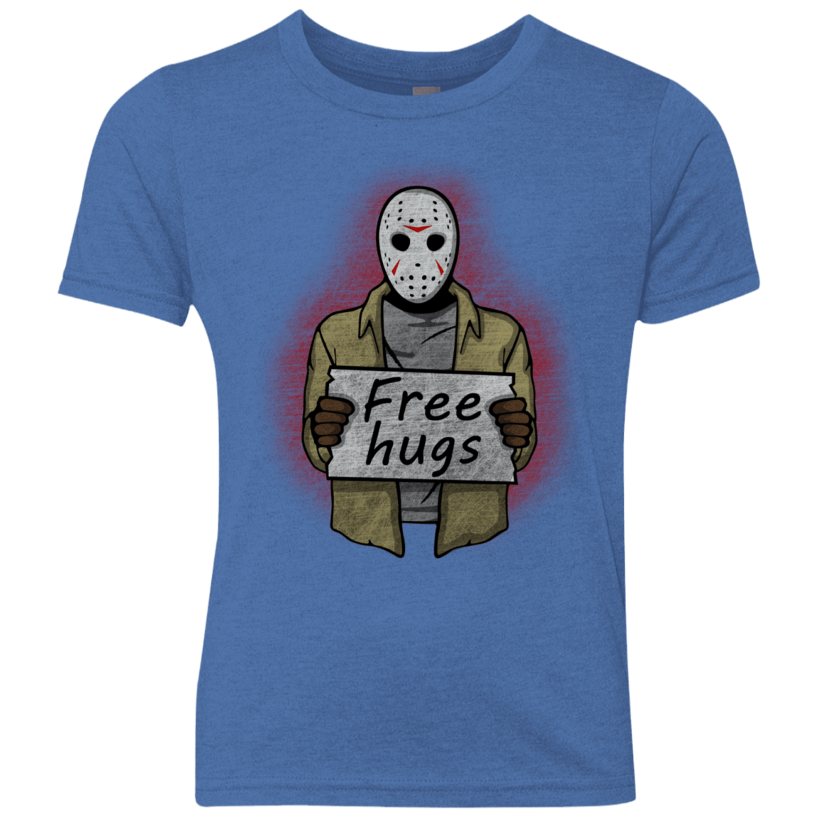 T-Shirts Vintage Royal / YXS Free Hugs Jason Youth Triblend T-Shirt