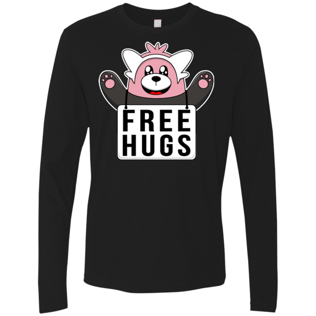 T-Shirts Black / Small Free Hugs Men's Premium Long Sleeve