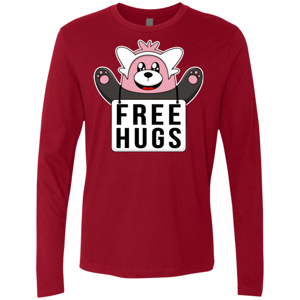 T-Shirts Cardinal / Small Free Hugs Men's Premium Long Sleeve