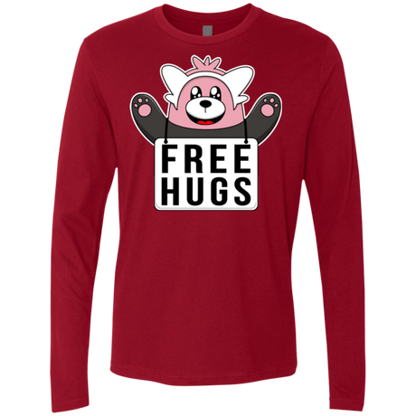 T-Shirts Cardinal / Small Free Hugs Men's Premium Long Sleeve