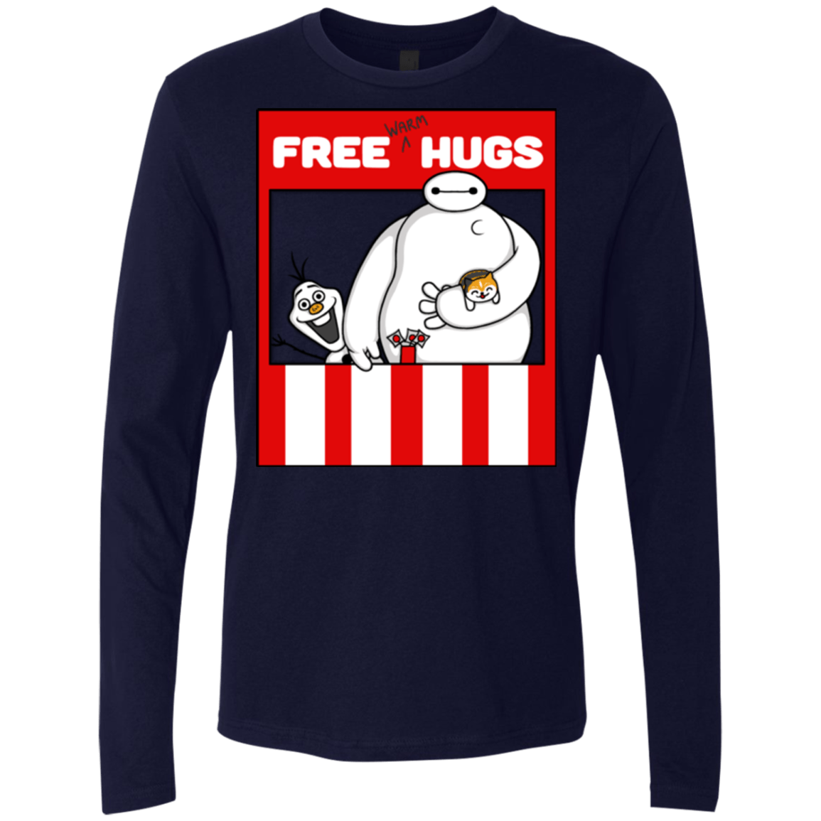 T-Shirts Midnight Navy / Small Free Hugs Men's Premium Long Sleeve