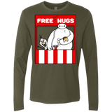 T-Shirts Military Green / Small Free Hugs Men's Premium Long Sleeve