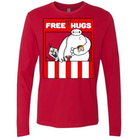 T-Shirts Red / Small Free Hugs Men's Premium Long Sleeve