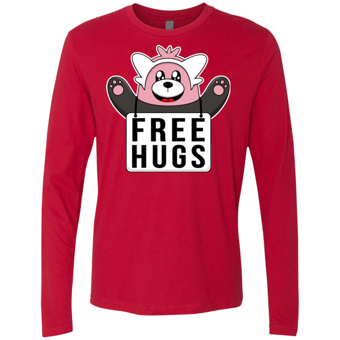 T-Shirts Red / Small Free Hugs Men's Premium Long Sleeve