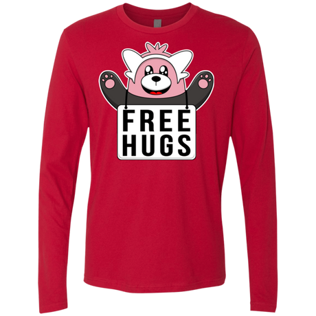 T-Shirts Red / Small Free Hugs Men's Premium Long Sleeve