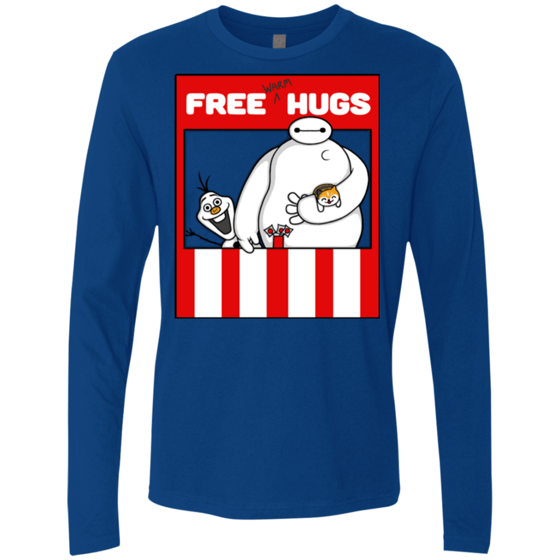 T-Shirts Royal / Small Free Hugs Men's Premium Long Sleeve