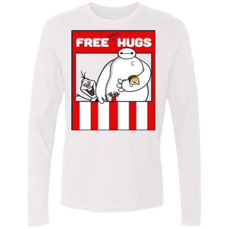 T-Shirts White / Small Free Hugs Men's Premium Long Sleeve