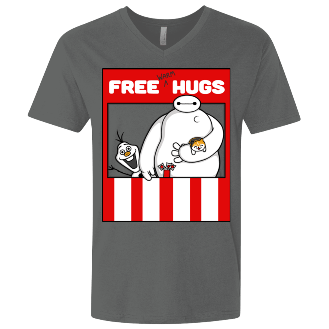 T-Shirts Heavy Metal / X-Small Free Hugs Men's Premium V-Neck