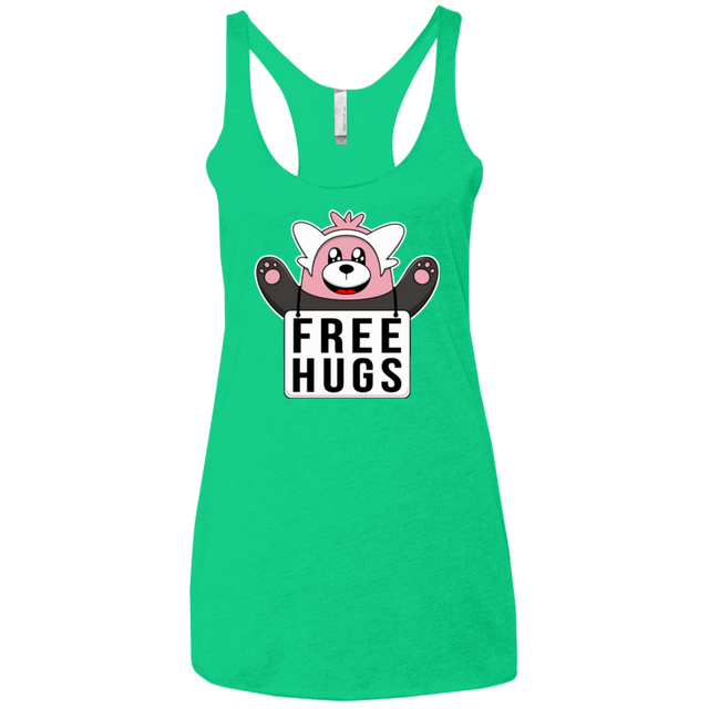 T-Shirts Envy / X-Small Free Hugs Women's Triblend Racerback Tank