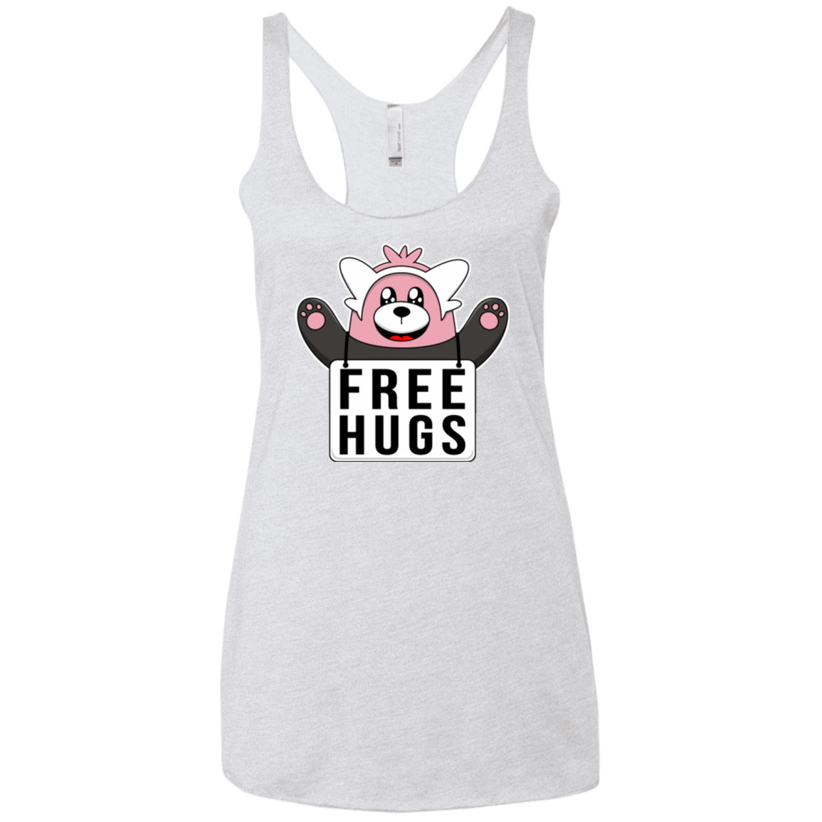 T-Shirts Heather White / X-Small Free Hugs Women's Triblend Racerback Tank