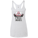 T-Shirts Heather White / X-Small Free Hugs Women's Triblend Racerback Tank