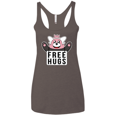 T-Shirts Macchiato / X-Small Free Hugs Women's Triblend Racerback Tank