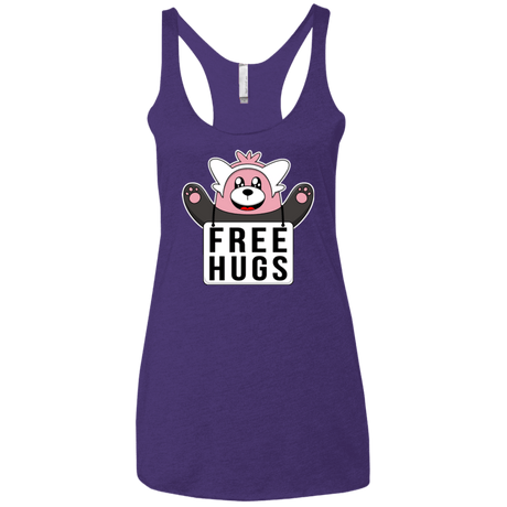 T-Shirts Purple / X-Small Free Hugs Women's Triblend Racerback Tank