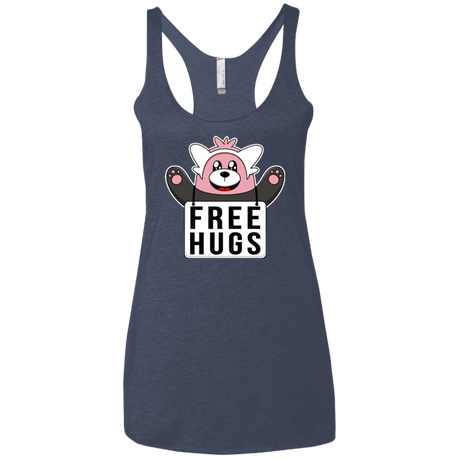 T-Shirts Vintage Navy / X-Small Free Hugs Women's Triblend Racerback Tank