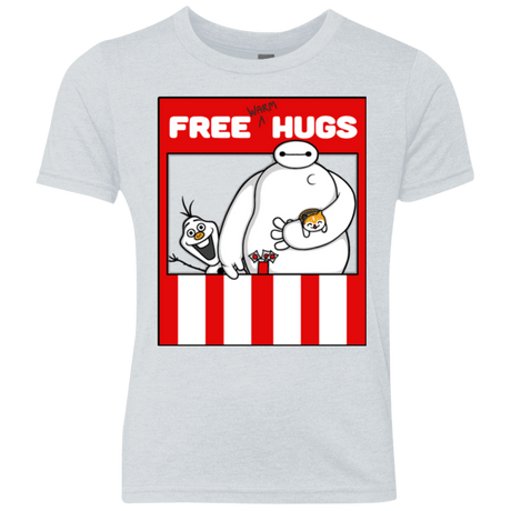 T-Shirts Heather White / YXS Free Hugs Youth Triblend T-Shirt