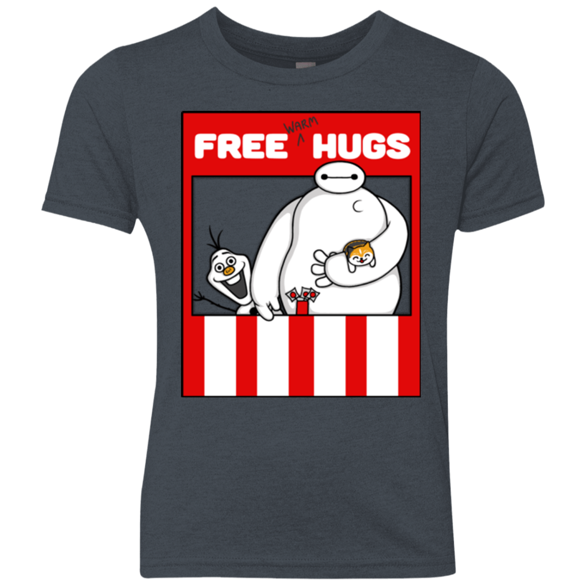 T-Shirts Vintage Navy / YXS Free Hugs Youth Triblend T-Shirt
