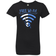 T-Shirts Black / YXS Free Wi-Fi! Girls Premium T-Shirt