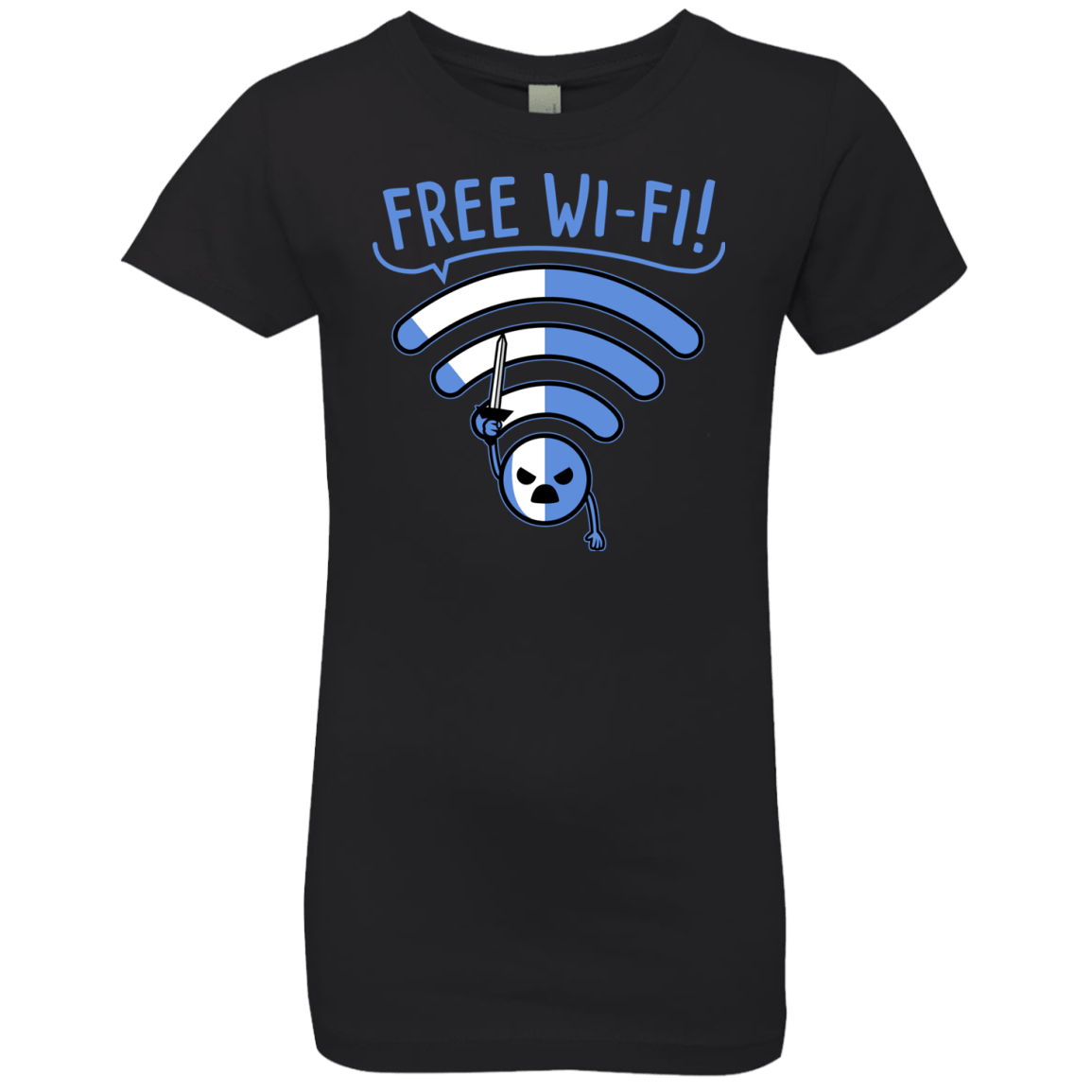 T-Shirts Black / YXS Free Wi-Fi! Girls Premium T-Shirt