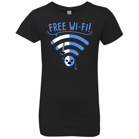 T-Shirts Black / YXS Free Wi-Fi! Girls Premium T-Shirt